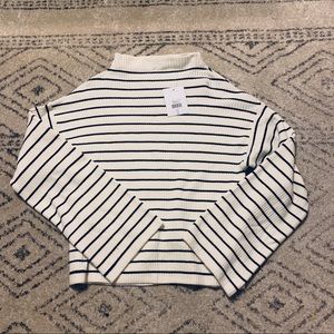 NWT - Topshop Cropped Stripe Sweater